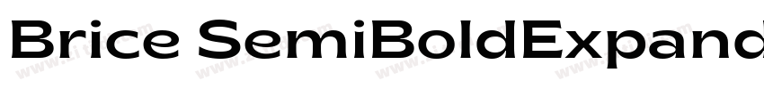 Brice SemiBoldExpand字体转换